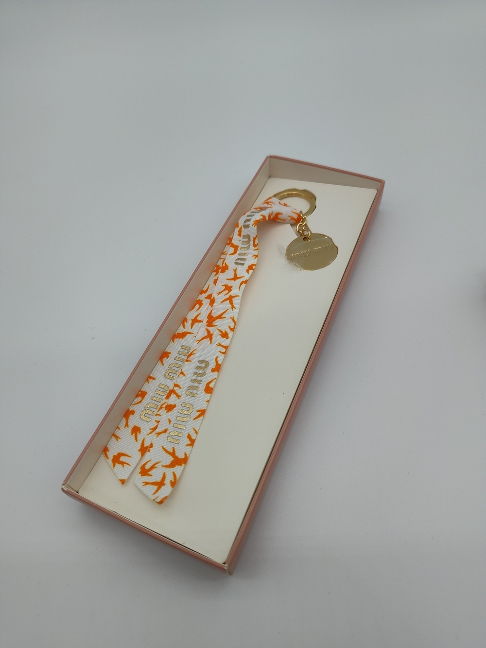 MIU MIU Les Eaux À La Mode Ribbon Wristlet Keychain Charm Boxed Rare NIB NWT